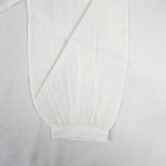 ba&sh Melody Long-Sleeve Embroidered Blouse In White Women's Size 1/Small - NWT - Picture 5 of 11